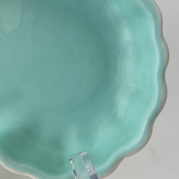 Haeger USA Turquoise Ceramic Bowl - MCM Vintage Elegance - Picture 10 of 10